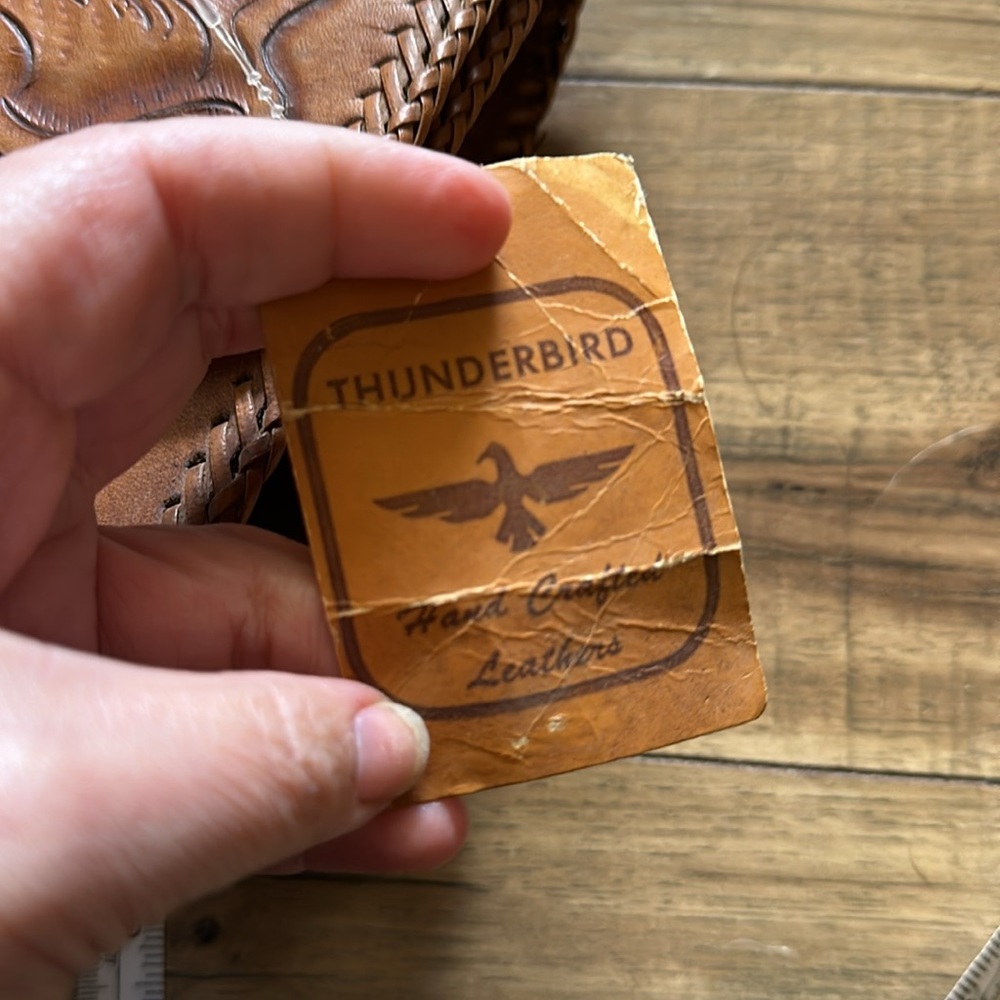 Thunderbird VINTAGE Hand Tooled Western Bag NWT - Picture 14 of 15